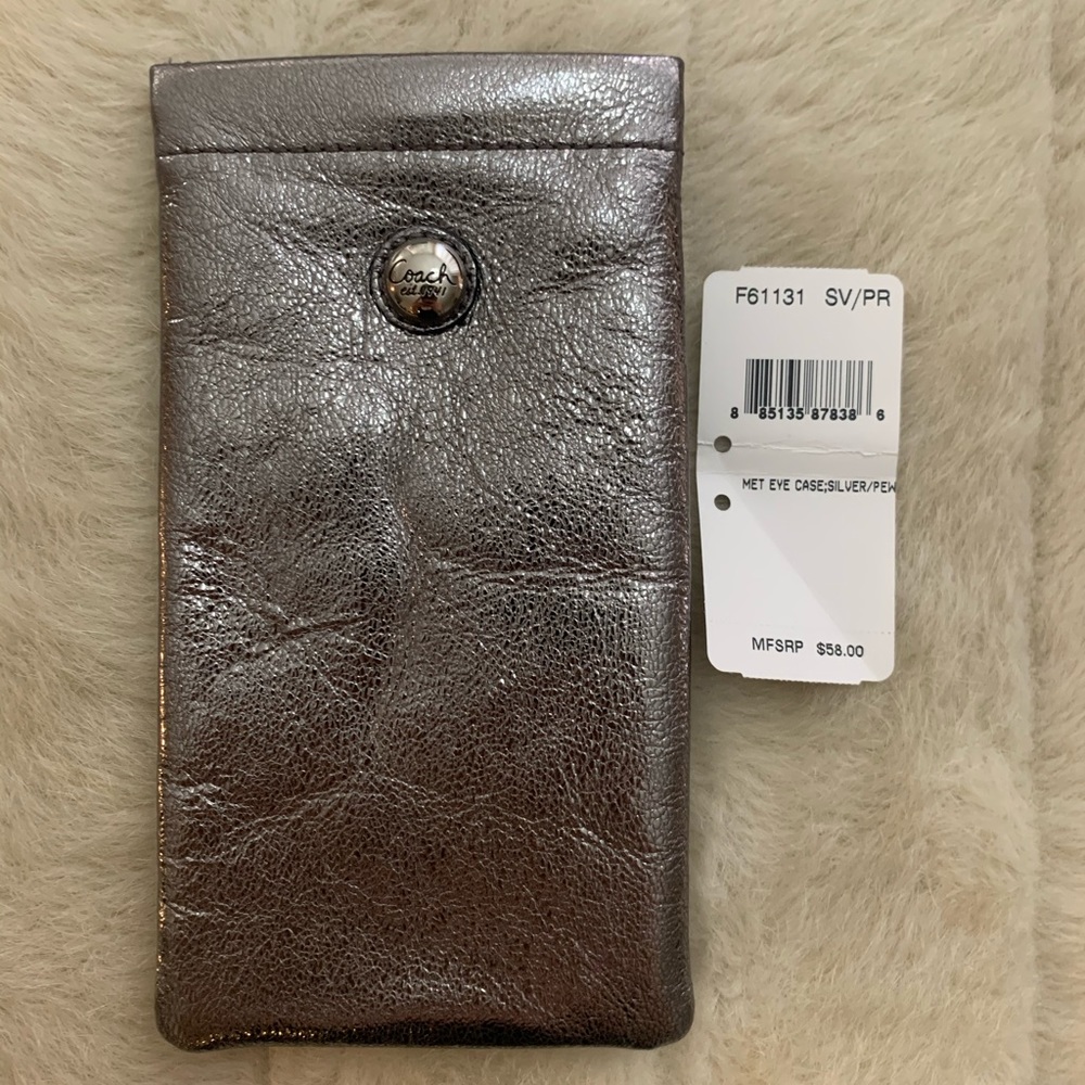 Coach Silver Sunglasses Case,  NWT! 💛